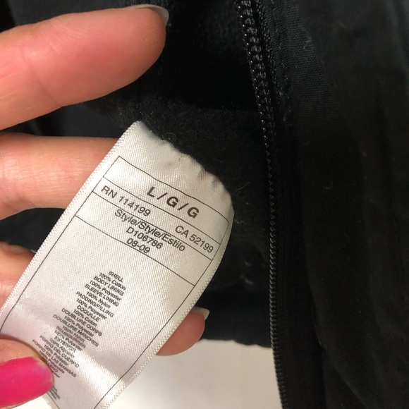 Quicksilver Mens Black Quilted Fleece Lined Jacket - Picture 11 of 12